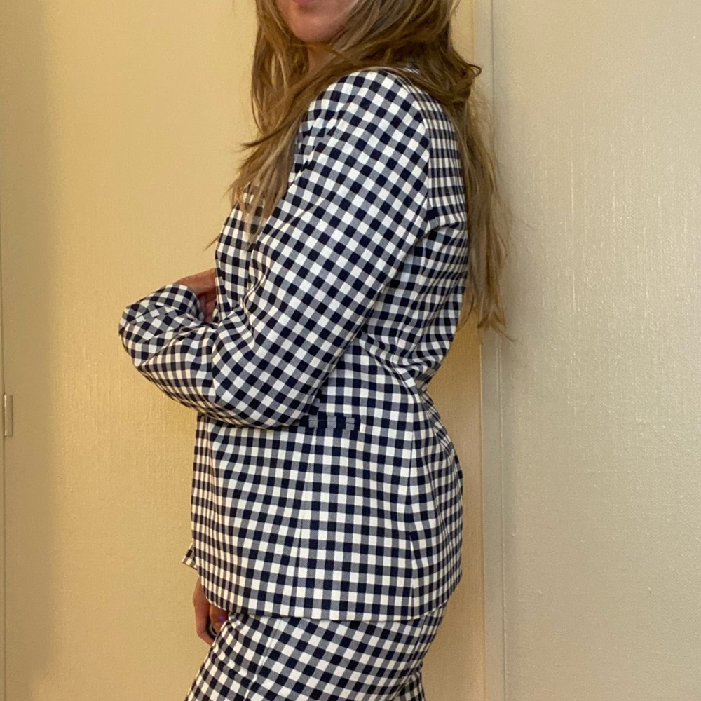 J. Crew gingham pattern blazer - Picture 3 of 12